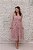 VESTIDO MIDI RENDA ROSE COM CINTO FIVELA - Imagem 1