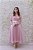 VESTIDO AURORA ROSE MIDI COM LAÇO NAS ALÇAS CORSELET RENDA - Imagem 1