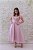 VESTIDO AURORA ROSE MIDI COM LAÇO NAS ALÇAS CORSELET RENDA - Imagem 1