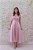 VESTIDO AURORA ROSE MIDI COM LAÇO NAS ALÇAS CORSELET RENDA - Imagem 4