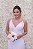 VESTIDO LONGO DECOTE BRANCO OFF WHITE COM ALCINHA PLISSADO - Imagem 3