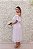 VESTIDO BRANCO MIDI PLISSADO COM DETALHE OMBRO A OMBRO FOLHOS - Imagem 4