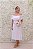 VESTIDO BRANCO MIDI PLISSADO COM DETALHE OMBRO A OMBRO FOLHOS - Imagem 5