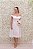 VESTIDO MIDI BRANCO SEDA OMBRO A OMBRO PRINCESA - Imagem 1