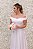 VESTIDO MIDI BRANCO SEDA OMBRO A OMBRO PRINCESA - Imagem 5
