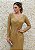 VESTIDO DOURADO NY MANGAS TODO BORDADO EM TULE - Imagem 5
