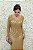 VESTIDO DOURADO NY MANGAS TODO BORDADO EM TULE - Imagem 3