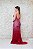 VESTIDO ADK VERMELHO MARSALA TODO EM PEDRARIA DECOTE FENDA - Imagem 3