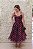 VESTIDO MIDI ESTAMPA UVA MARINHO ORGANZA LOR - Imagem 1