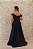 VESTIDO AZUL MARINHO BABI OMBRO A OMBRO FENDA COM CORSELET NAS COSTAS - Imagem 3