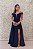 VESTIDO AZUL MARINHO BABI OMBRO A OMBRO FENDA COM CORSELET NAS COSTAS - Imagem 2
