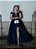 VESTIDO AZUL MARINHO BABI OMBRO A OMBRO FENDA COM CORSELET NAS COSTAS - Imagem 7
