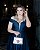 VESTIDO AZUL MARINHO BABI OMBRO A OMBRO FENDA COM CORSELET NAS COSTAS - Imagem 8