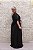 VESTIDO PS PRETO EM LUREX METALIZADO MANGA CAPA - Imagem 6