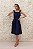 VESTIDO MIDI AZUL MARINHO FÁTIMA SCOFIELD LAÇO FRONTAL - Imagem 2