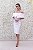 VESTIDO MIDI BRANCO OFF WHITE OMBRO A OMBRO ZIBELINE DECOTE ENVELOPE - Imagem 1
