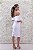 VESTIDO MIDI BRANCO OFF WHITE OMBRO A OMBRO ZIBELINE DECOTE ENVELOPE - Imagem 4