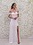 VESTIDO LONGO BRANCO OFF WHITE OMBRO A OMBRO FENDA DUPLA - Imagem 1