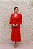 VESTIDO MIDI VERMELHO CEREJA MANGAS EM CREPE - Imagem 1