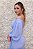 VESTIDO FLUIDO AZUL SERENITY OMBRO A OMBRO MANGA BUFANTE - Imagem 3