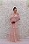 BAZAR - VESTIDO SH NUDE COM MANGUINHA FOLHOS EM CAMADA DE TULE - Imagem 1
