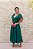 VESTIDO LOR MIDI VERDE COM MANGUINHA EM ORGANZA - Imagem 1