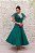 VESTIDO LOR MIDI VERDE COM MANGUINHA EM ORGANZA - Imagem 3