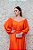 VESTIDO PLISSADO CORAL OMBRO A OMBRO PATBO - Imagem 2