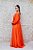 VESTIDO PLISSADO CORAL OMBRO A OMBRO PATBO - Imagem 5