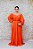 VESTIDO PLISSADO CORAL OMBRO A OMBRO PATBO - Imagem 1