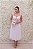 VESTIDO MIDI BRANCO CORSELET EM RENDA E ALÇAS EM TULE BABADO - Imagem 1