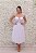 VESTIDO MIDI BRANCO CORSELET EM RENDA E ALÇAS EM TULE BABADO - Imagem 1