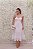 VESTIDO MIDI BRANCO ALCINHA E BUSTO CORSELET E  SAIA COM DETALHE EM RENDA - Imagem 2