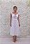 VESTIDO BRANCO MIDI OMBRO A AOMBRO ALÇA LARGA E RENDA COM CINTO AFIVELADO - Imagem 2