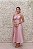 VESTIDO MIDI ROSA BEBÊ EM ZIBELINE LAÇO  DECOTE VAZADO - Imagem 4