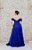 VESTIDO AZUL BIC LIA RABELO EM TULE OMBRO A OMBRO COM CORSELET E DRAPEADO - Imagem 6