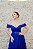 VESTIDO AZUL BIC LIA RABELO EM TULE OMBRO A OMBRO COM CORSELET E DRAPEADO - Imagem 4
