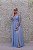 VESTIDO PS AZUL SERENITY MANGAS COM BUSTO BORDADO E SAIA FLUIDA - Imagem 4