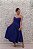 VESTIDO MIDI AZUL BIC LOR COM BUSTO CORSELET CREPE - Imagem 5