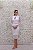VESTIDO BRANCO MIDI RENDA MANGA COMPRIDA DECOTE OVAL - Imagem 1