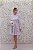 VESTIDO CURTO BLESSED BRANCO COM FUNDO NUDE EM RENDA DETALHES BOTÕES E MANGA LONGA - Imagem 5