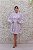 VESTIDO CURTO BLESSED BRANCO COM FUNDO NUDE EM RENDA DETALHES BOTÕES E MANGA LONGA - Imagem 1