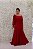 VESTIDO MARSALA SEREIA OMBRO A OMBRO MANGA LONGA BUFANTE - Imagem 5