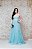 VESTIDO LIA RABELLO AZUL TIFFANY EM TULE COM DETALHES BORDADOS - Imagem 4