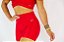 Short Academia Vermelho Cirrê - Imagem 1