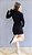 Vestido Extreme Ladies Black / Vestido Moletinho Manga longa Preto - Imagem 2