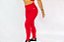 Calça Legging Vermelha Cirrê / Cintura Alta - Imagem 1