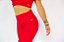 Calça Legging Vermelha Cirrê / Cintura Alta - Imagem 6