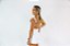 Body Champagne / Branco com brilho sem manga / Decote costas e bojo. - Imagem 6