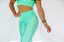 Calça Legging Verde Claro Cirrê / Cintura Alta - Imagem 1